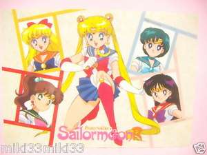 Pretty Soldier Sailor Moon Writing Plastic Sheet Japan  