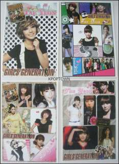 Girls Generation SNSD Hoot Sticker Sty Photocard 4Sheet  
