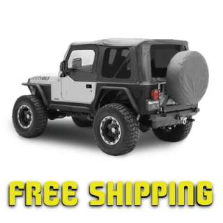 97 06 Jeep Wrangler TJ Replacement Soft Top Skin with Tinted Windows 