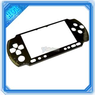 FRONT FACEPLATE CASE BLACK FOR SONY PSP 3000  
