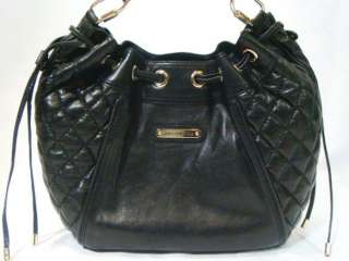 NWT JUICY COUTURE Pacific Hobo Black Genuine Soft Leather Bag Purse 
