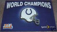 LARGE INDIANAPOLIS COLTS WORLD CHAMPIONS POSTER   MINT  
