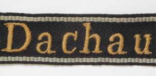  WW2 cuff title fr. concentration camp DACHAU, AUSCHWITZ camp, armband