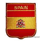 SPAIN ESPANA Shield Flag Embroidered Sew Iron Patch  