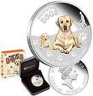 2010 AUSTRALIA Labrador Retriever 1oz Silver Proof Coin Tuvalu dogs 