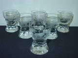 ROWLAND WARD Liqueur Glass Set (6)   Cut by Moser  