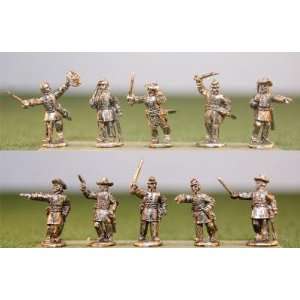  15mm ACW Confederate Officers (10) Toys & Games