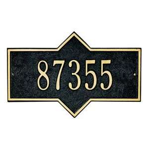    Hampton Wall Address Plaque   One Line Patio, Lawn & Garden