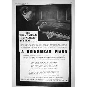   1910 ADVERTISEMENT JOHN BRINSMEAD SONS PIANO WIGMORE