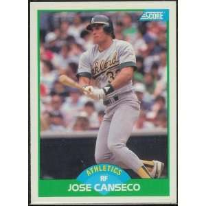  1989 Score #1 Jose Canseco [Misc.]