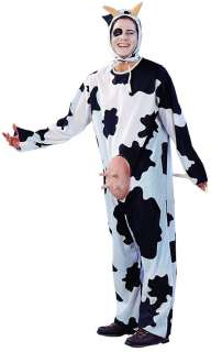 MEN MILK COW FARM ANIMAL MASCOT HALLOWEEN COSTUME ADULT  