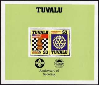 Tuvalu 352 sheet,MNH. Chess.Fisher,Karpov,Rotary,Scouts  