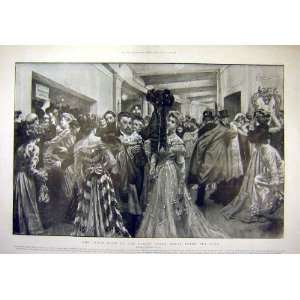  1902 Cloak Room Berlin Opera House Play Theatre Print 