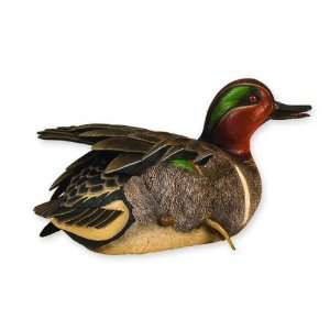  Spring Plumage Green Winged Teal Duck Sculpture