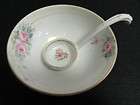 NIPPON MISO SOUP BOWL w/SPOON handpainted si​gned 1920s