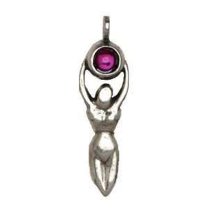    Drawing Down The Moon Goddess Wiccan Pewter Pendant: Jewelry