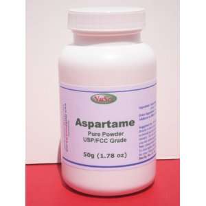 Aspartame Pure Powder 50 gram (1.75 oz), Low Calorie Sweetener, USP 