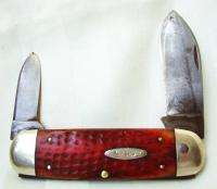 3Day Vintage antique Super RARE XX Case knife Elephant Toe Red Bone 