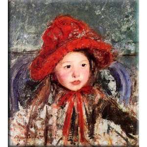   Red Hat 14x16 Streched Canvas Art by Cassatt, Mary,: Home & Kitchen