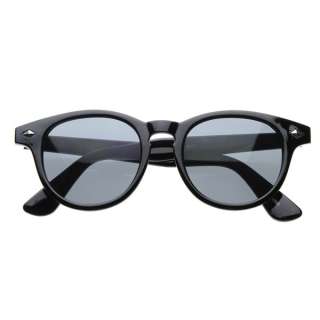 Classic P3 Key Hole Round Tip Wayfarer Sunglasses 8308 Black Smoke 