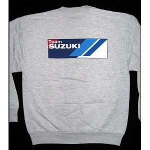   TEAM SUZUKI Motorcycle Racing Sweatshirt Adult Size L: Everything Else