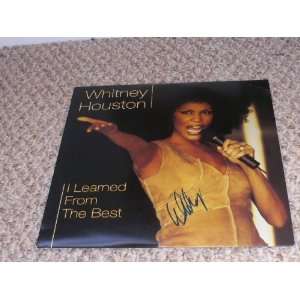 WHITNEY HOUSTON AUTOGRAPHED SIGNED RECORD LP ALBUM 12 CERTIFICATE OF 