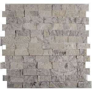  Dune Emphasis Stone Mosiacs Travertino Silver Split Face 