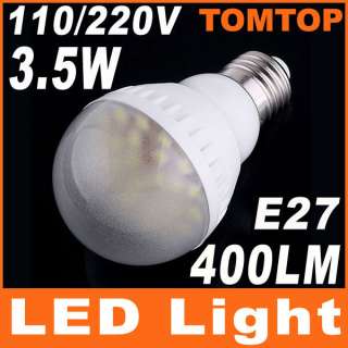 110 / 220V E27 Screw Bulb LED Light 400LM 3.5W 25 x 5050 SMD Lamp 6000 