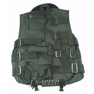 BLACK SOFT COLLAR TACTICAL VEST AIRSOFT PAINTBALL HUNT  