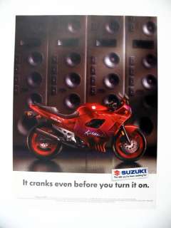 Suzuki Katana 600 Motorcycle 1992 print Ad advertisement  
