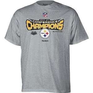 Pittsburgh Steelers Adult 2008 AFC Champions Official Locker Room T 