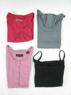 LOT of Four Shirts Tanks Tops Gray Pink Black Sz M  