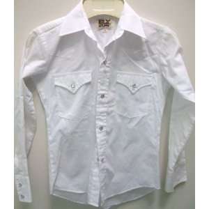  Girl Size 10, White Front Button Shirt Blouse: Baby