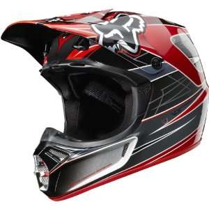 Fox Racing Steel Faith Mens V3 Motocross Motorcycle Helmet   Silver 