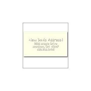  Address Change Embossed Business Cards