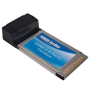 Port USB 2.0 PCMCIA Laptop Cardbus Adapter New  
