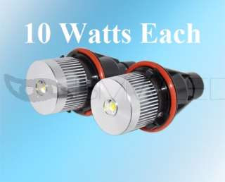 10W Angel Eyes LED Bulbs For BMW E39 E53 E61 E64 E65 E66  