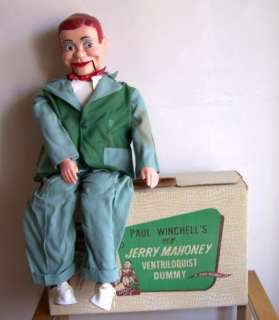 1950s Paul Winchells JERRY MAHONEY Dummy with BOX vintage MINT 