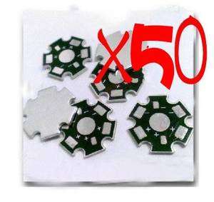 50x High Power 1/3w LED Heat Sink Aluminum Base plate  