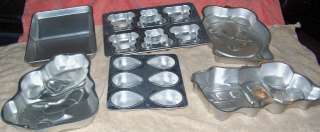 11 NEW AND USED Wilton Cake Pans  