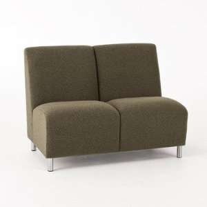   Seat Sofa Finish Black, Material Essex Green Fabric