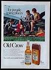 Vintage 1969 Old Crow Kentucky Straight Bourbon Whiskey Magazine Ad