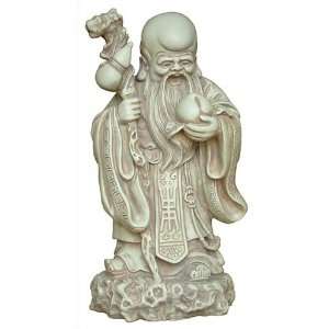 Shou Xin Gong Chinese God of Longevity Statue, Stone Finish   O 085S