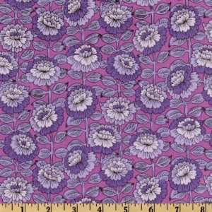   Victoria Flower Chain Purple Fabric By The Yard Arts, Crafts & Sewing