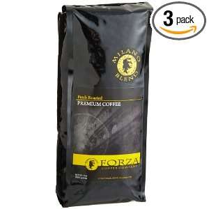 Forza Coffee DiVita, Whole Bean Coffee, 16 Ounce Bags (Pack of 3)