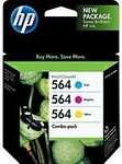 HP 564 Combo Pack (CD994FN#140) Tri Color Ink Rtl $26  