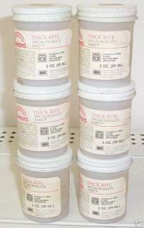 Ceramic Molds Paints 6 NEW Jars Thick Rite Glaze Thickr  
