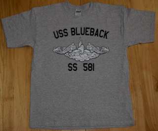US Navy USS Blueback SS 581 Submarine T Shirt  