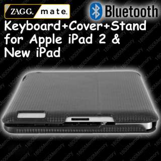   Bluetooth Keyboard/Case Apple iPad 2 New iPad 3 Silver Black  