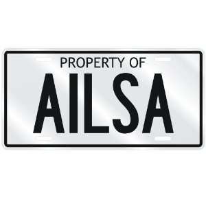  NEW  PROPERTY OF AILSA  LICENSE PLATE SIGN NAME: Home 